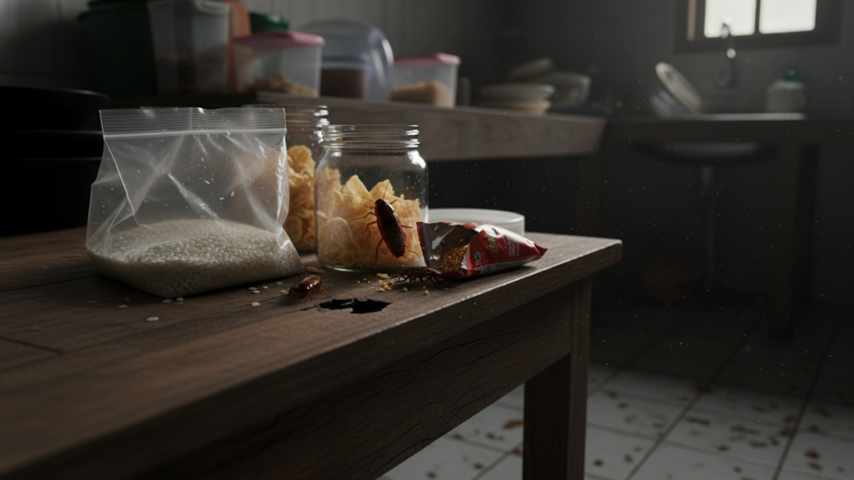 Aroma makanan kering, minyak, atau bumbu dapur mudah tercium meski kemasan terlihat tertutup