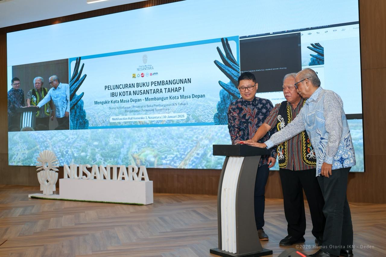 Peluncuran buku Pembangunan IKN Tahap I oleh Otorita IKN.