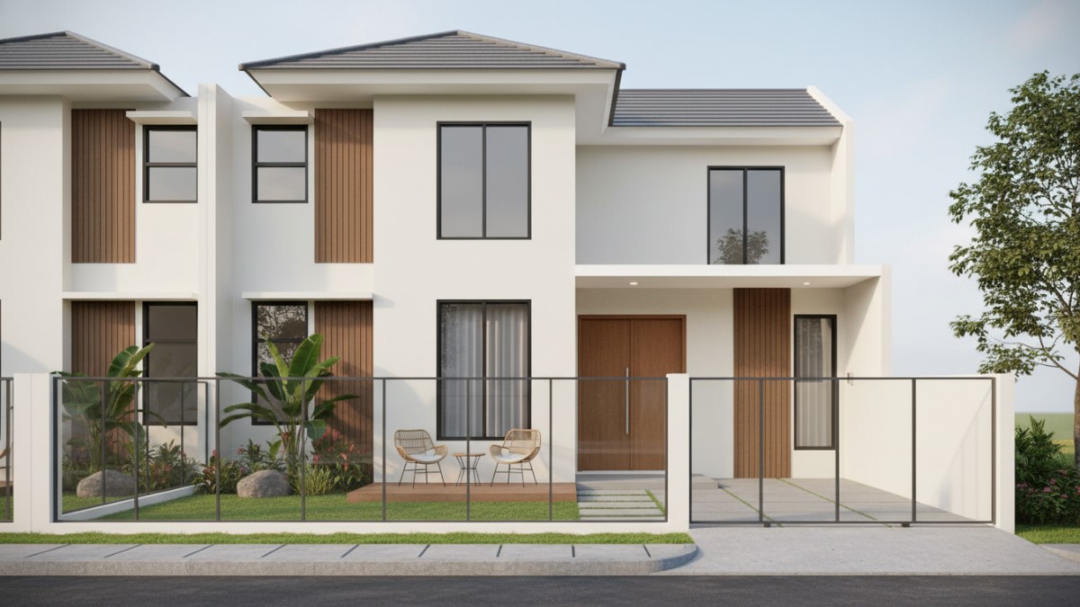 Contoh transparansi pagar pada hunian kecil