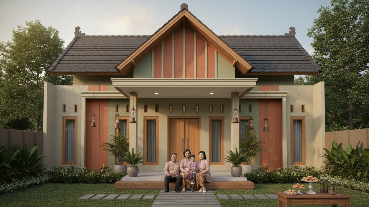 Panduan memilih warna cat rumah 2026 menekankan kehangatan visual, kenyamanan emosional, dan fleksibilitas desain untuk suasana Lebaran yang berkelas.