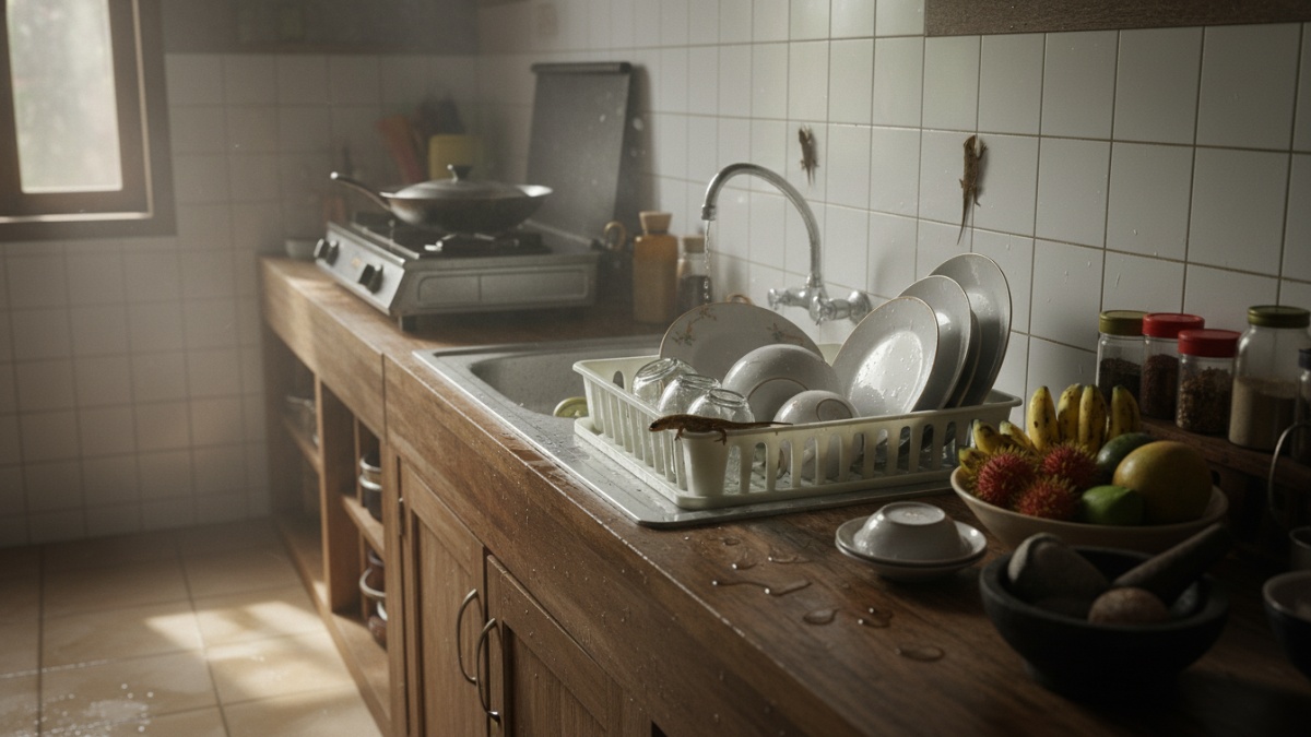 Dapur adalah area dengan aktivitas air tinggi