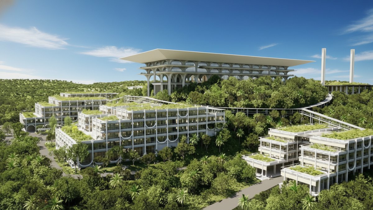 Struktur Istana Wakil Presiden IKN rampung, kini fokus interior dan konsep budaya lokal. Simak info selengkapnya disini Cess!