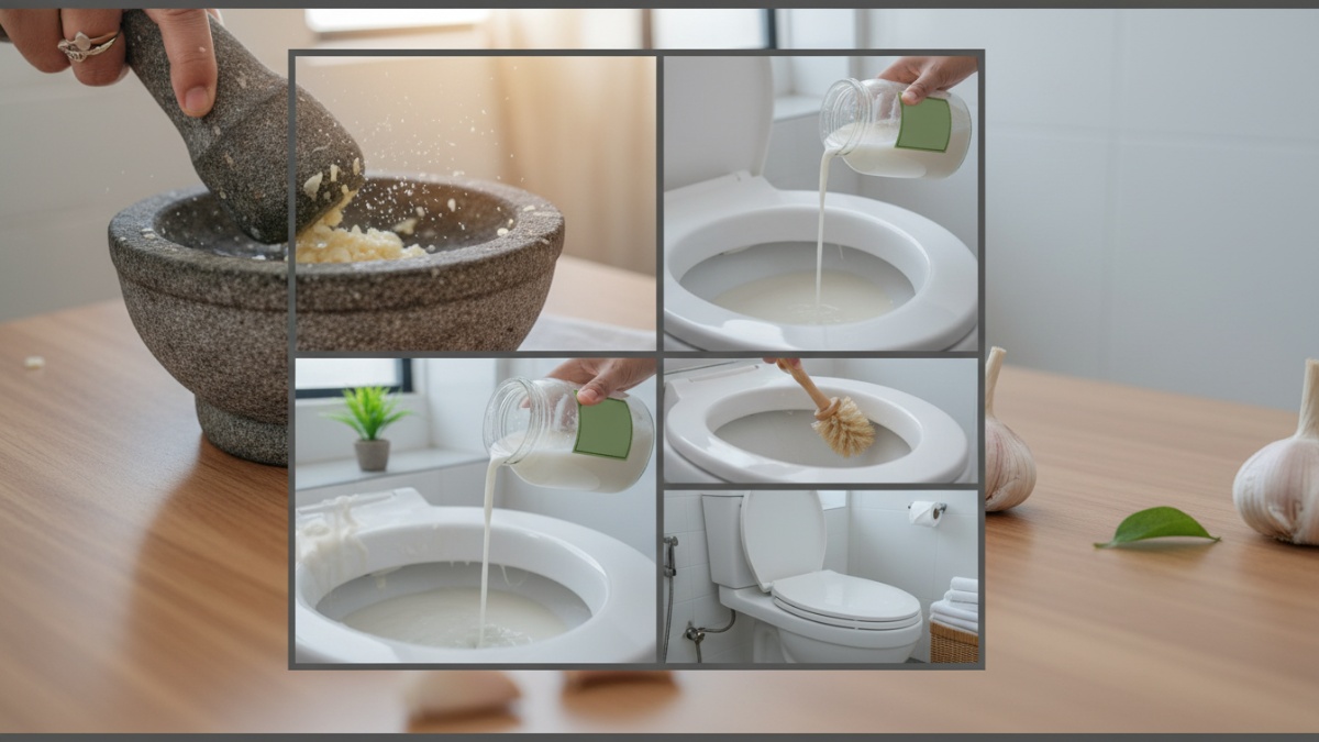 membersihkan toilet dengan bawang