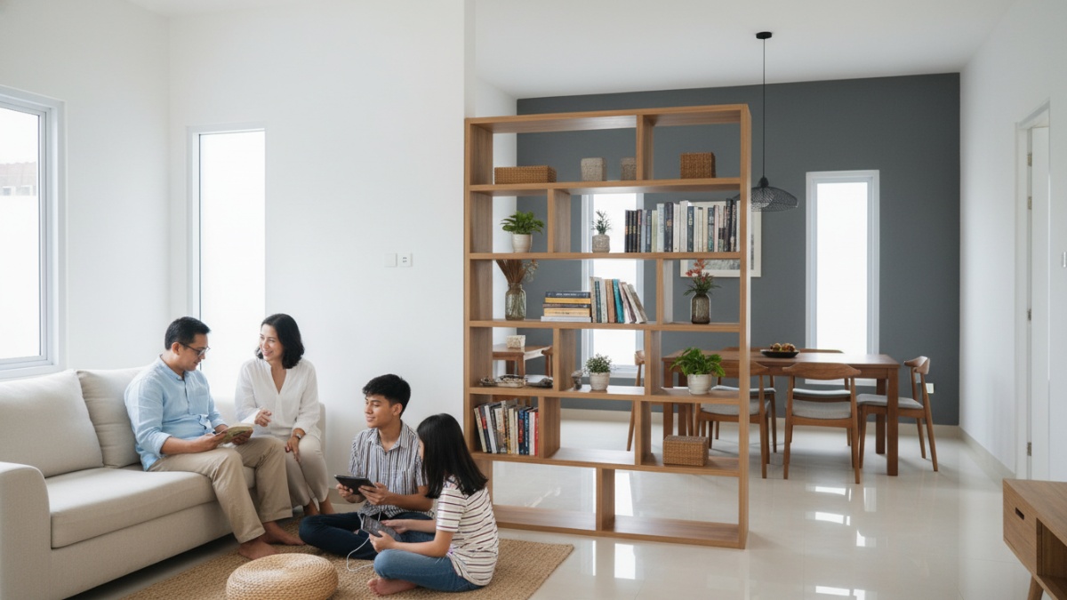 Warna rak berpengaruh besar pada suasana ruang. Warna terang memberi kesan luas dan bersih, cocok untuk ruangan kecil.