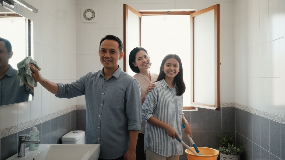 Produk pembersih sering dianggap solusi utama menjaga kamar mandi tetap higienis