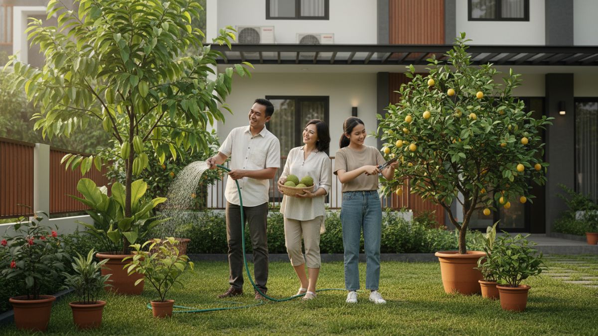 Beberapa jenis buah dikenal cukup adaptif untuk halaman rumah. Belimbing, sirsak, dan lemon menjadi contoh tanaman yang dapat tumbuh baik dengan perawatan dasar.