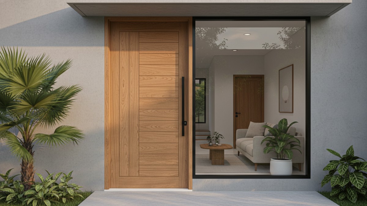 Struktur konstruksi kayu solid dan engineered