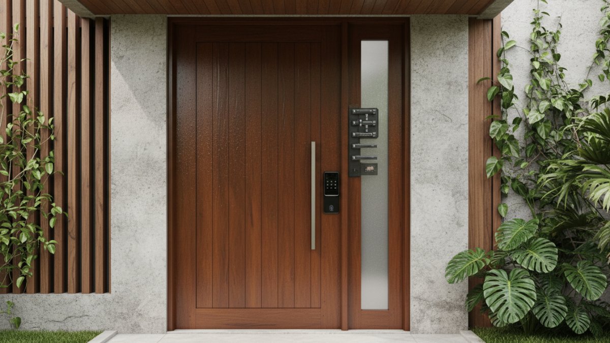 Detail kunci multipoint dan finishing pelindung