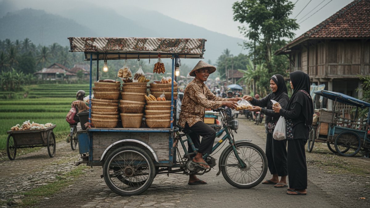 endaraan angkut membantu aktivitas jualan keliling tetap lancar.