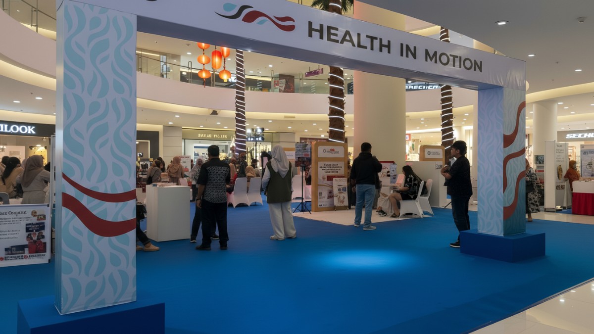 Pameran Health In Motion 2026 di Main Atrium Pentacity Mall, Balikpapan.