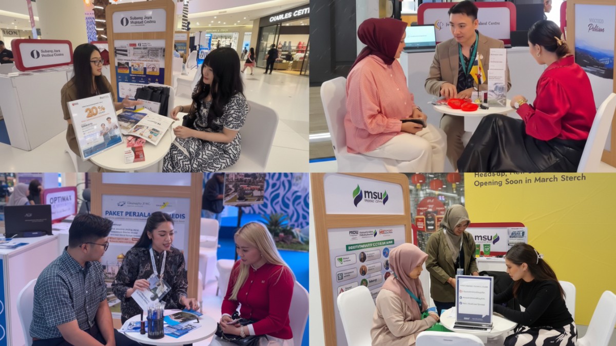Pengunjung berkonsultasi langsung dengan perwakilan medis di pameran Health In Motion.