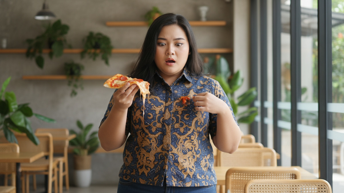 Noda saus tomat di baju bikin menyebalkan