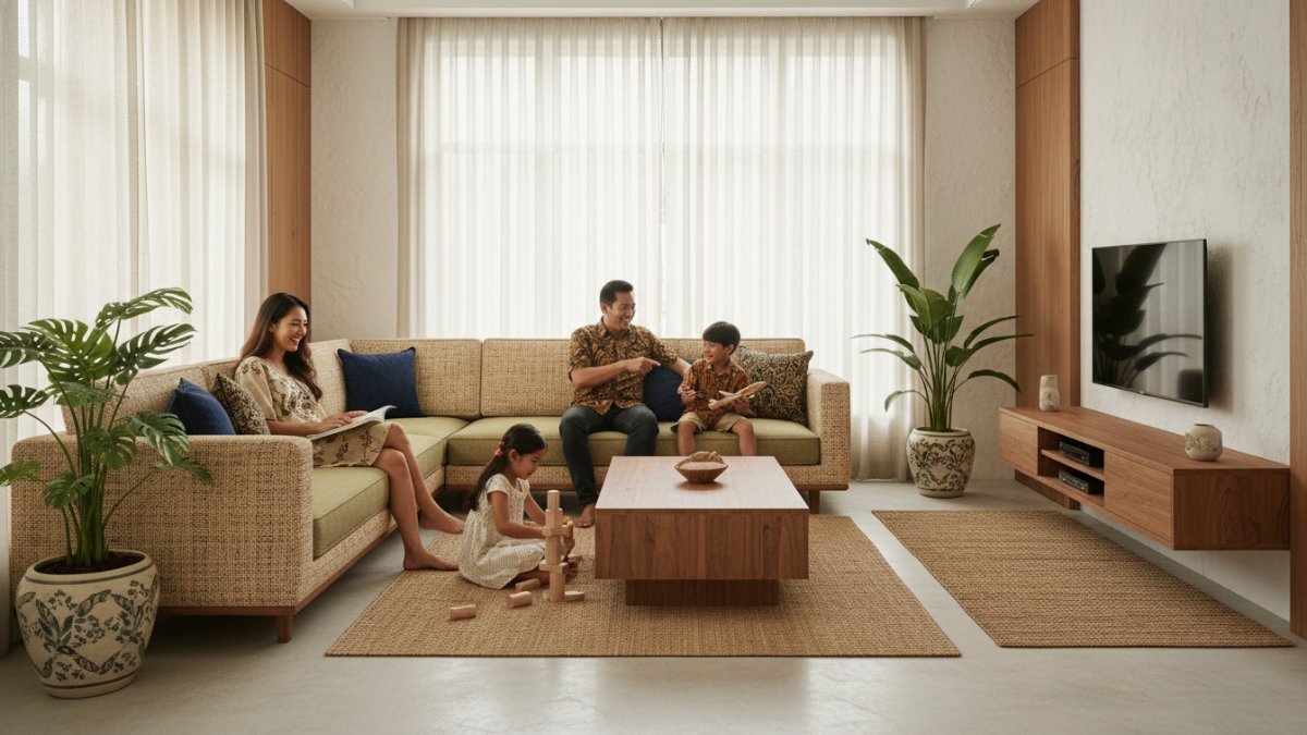 Sofa Mudular untuk ruang keluarga