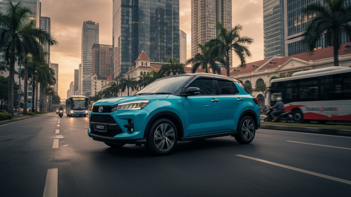 Tampilan Toyota Raize terbaru mencerminkan SUV ringkas modern untuk mobilitas kota.