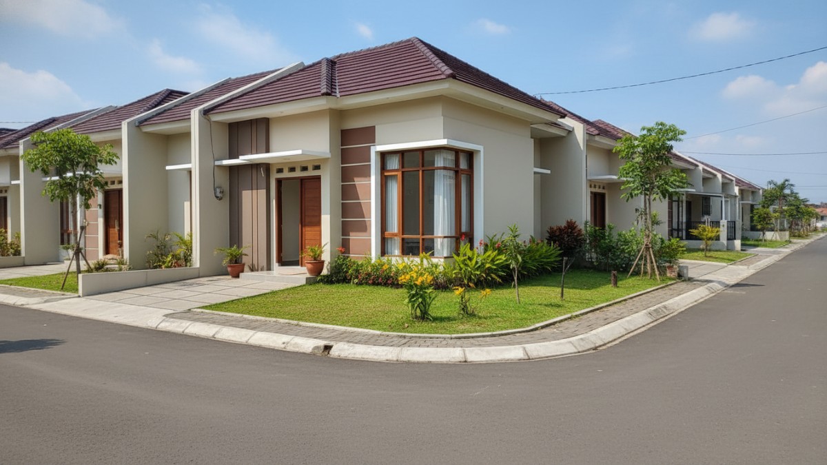 Bukaan jendela besar pada rumah hook untuk cahaya dan ventilasi alami