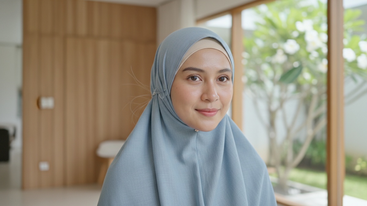 Bahan hijab memengaruhi sirkulasi udara di area kepala. Material yang kurang menyerap keringat meningkatkan kelembapan dan rasa gerah