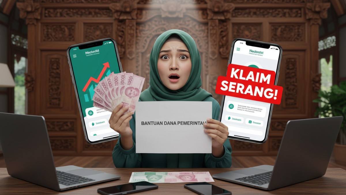 Konten video klaim bantuan uang yang memancing perhatian publik.