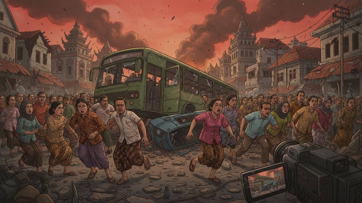 Ilustrasi rekaman peristiwa darurat yang memicu kepanikan.
