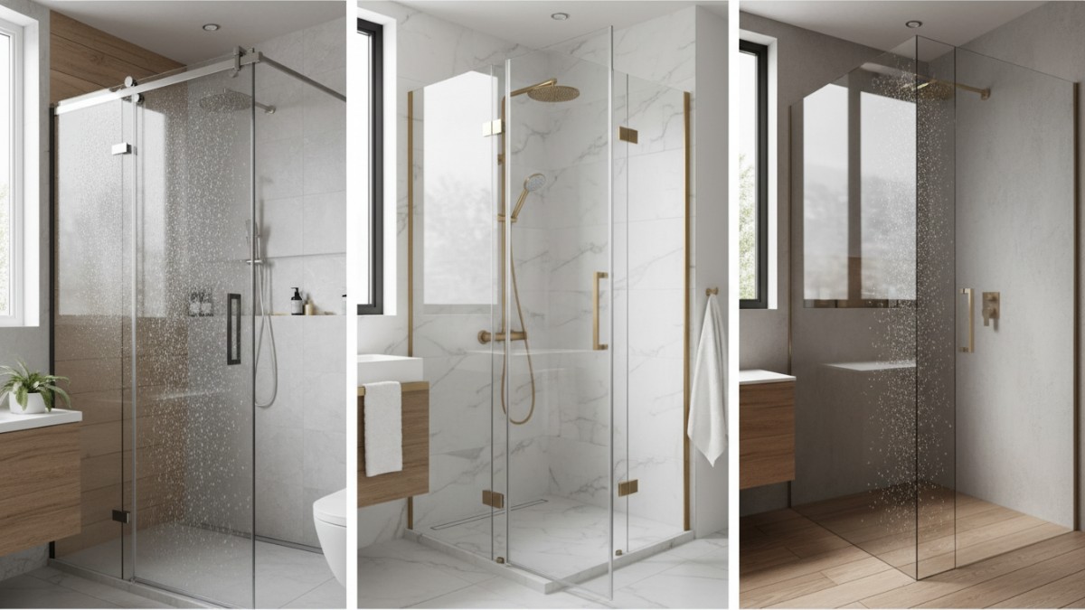 Perbandingan model pintu shower sliding dan swing