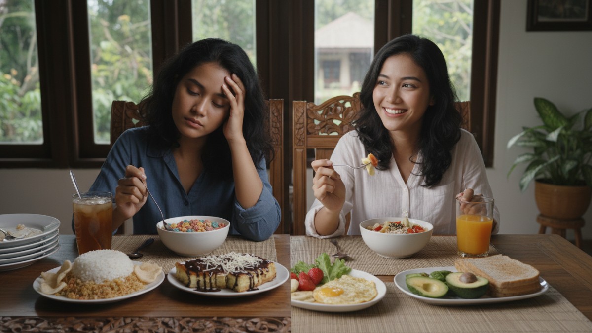 Pola sarapan tinggi gula dan karbohidrat olahan dapat memicu fluktuasi gula darah berulang