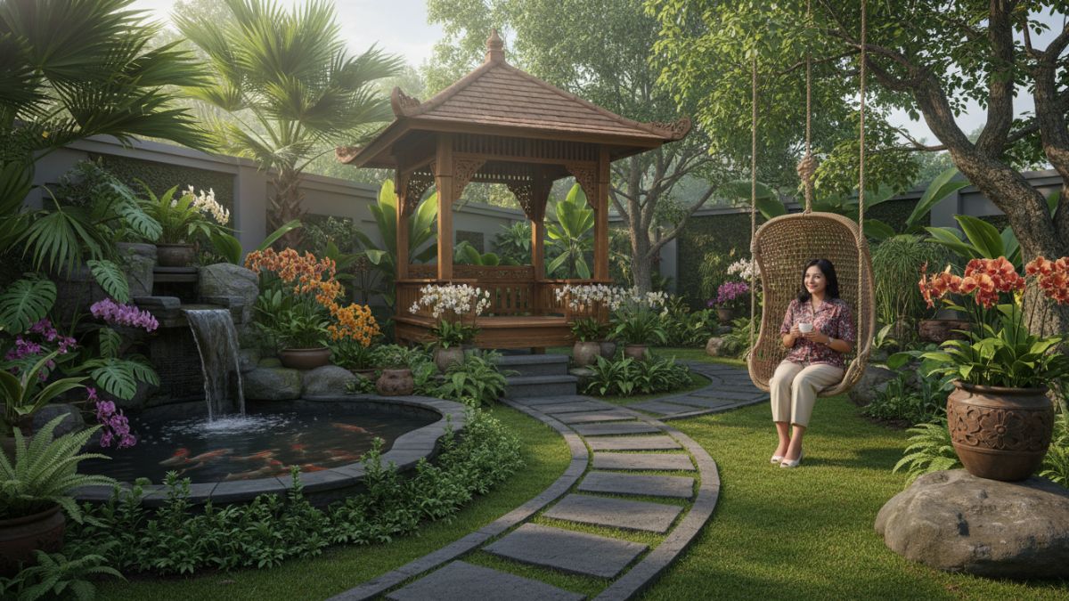 taman yang indah