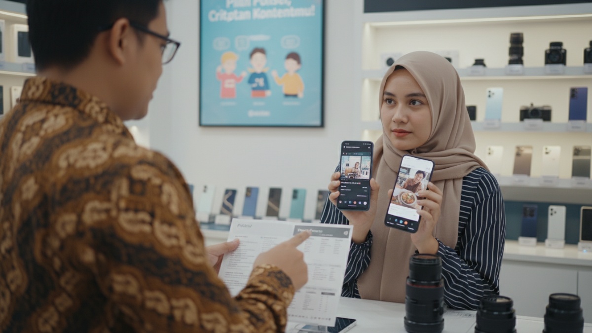 memilih ponsel dengan kamera sesuai kebutuhan konten