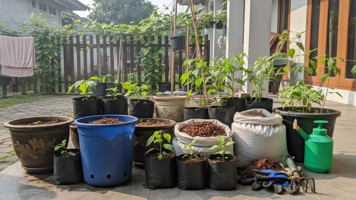 pemilihan wadah tanaman