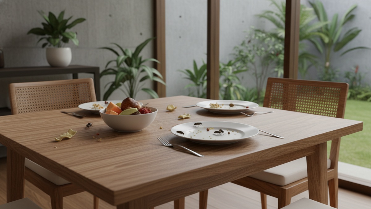 Lalat di meja makan