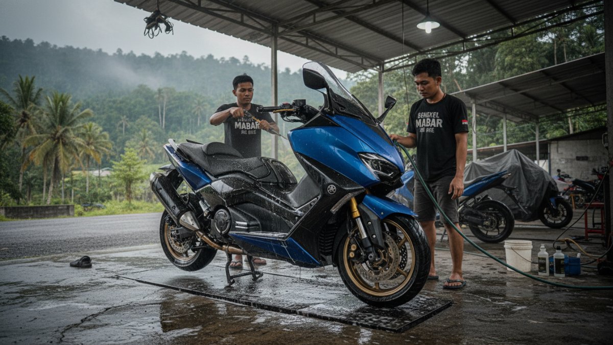 Perawatan motor besar di kondisi cuaca tropis Kalimantan Timur.