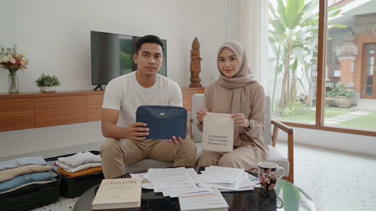 Dokumen perjalanan tercecer tanpa organizer