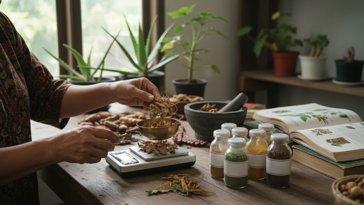 peringatan penggunaan herbal secara bijak dan terukur.