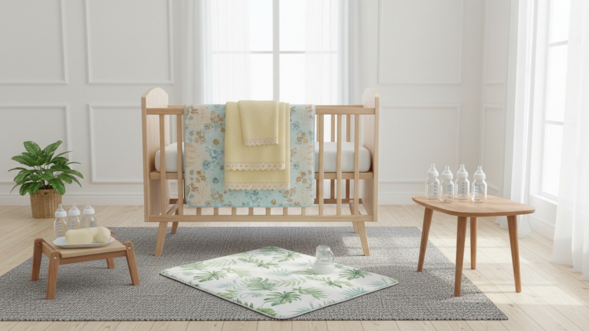 Ukuran tempat tidur dan handuk bayi standar