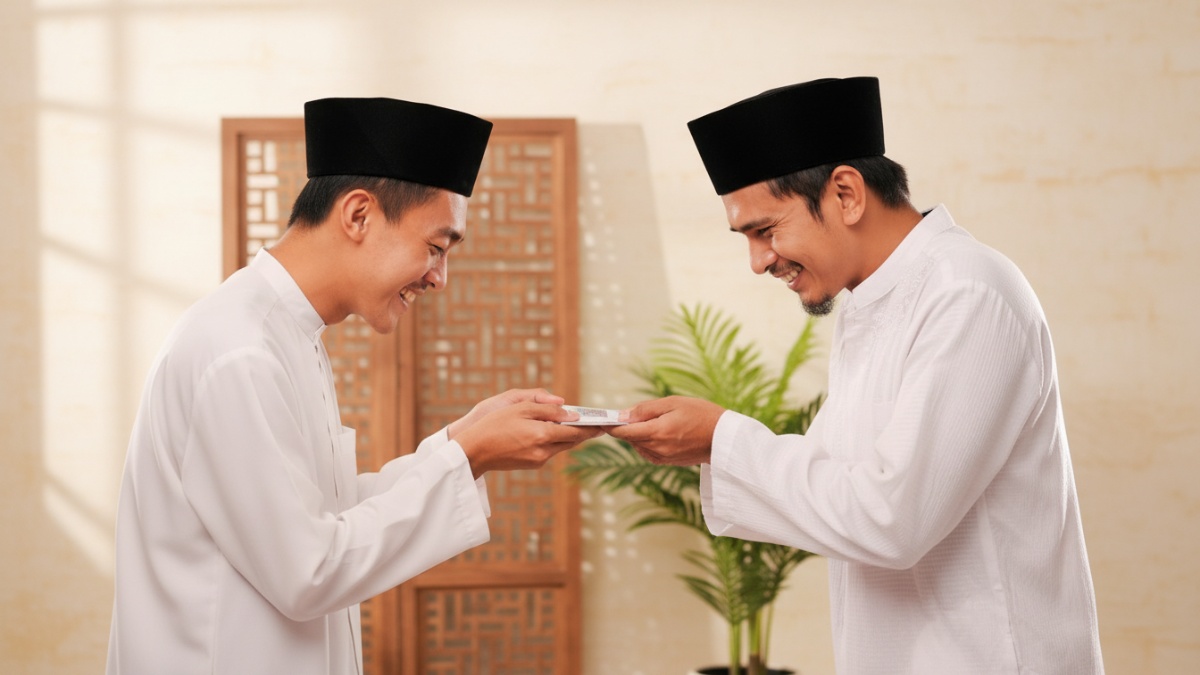 Ilustrasi refleksi diri tentang riya dalam ibadah berdasarkan Minhajul Abidin karya Imam Al-Ghazali.