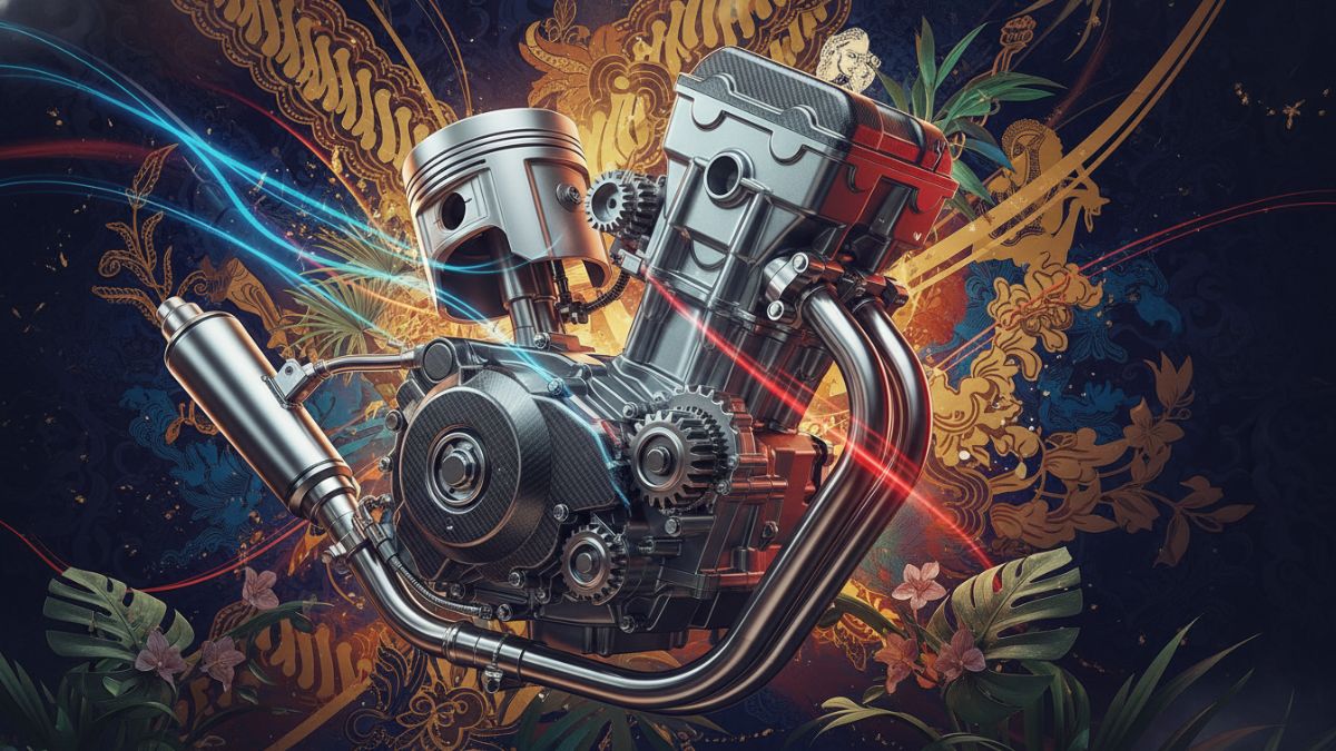 Ilustrasi mesin 155 cc VVA Yamaha Aerox yang dikenal responsif.