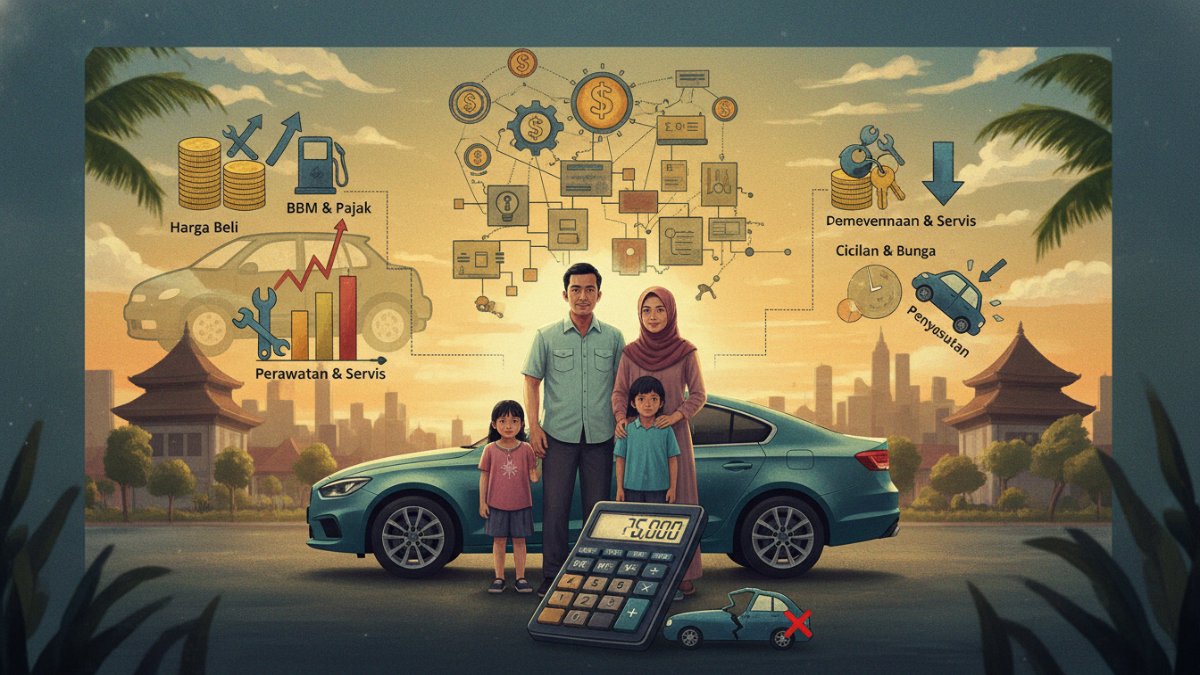 Ilustrasi perhitungan biaya kepemilikan mobil untuk menghindari kesalahan memilih kendaraan. 