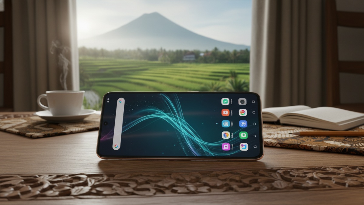 Oppo F25 Pro dengan desain tipis dan layar AMOLED 120Hz, siap mendukung aktivitas digital harian.