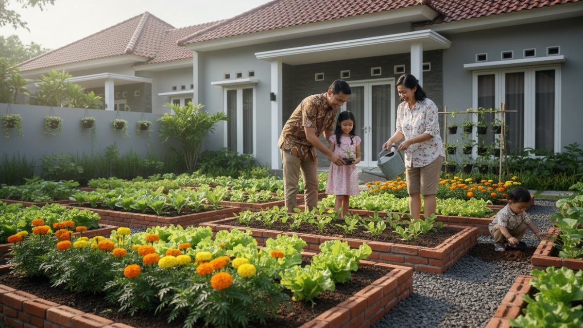 Produksi panan sekaligus taman indah dan edukasi