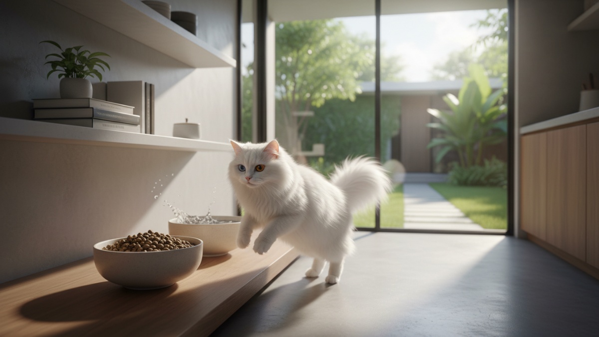 Contoh makanan kucing tinggi protein untuk ras berbulu panjang.