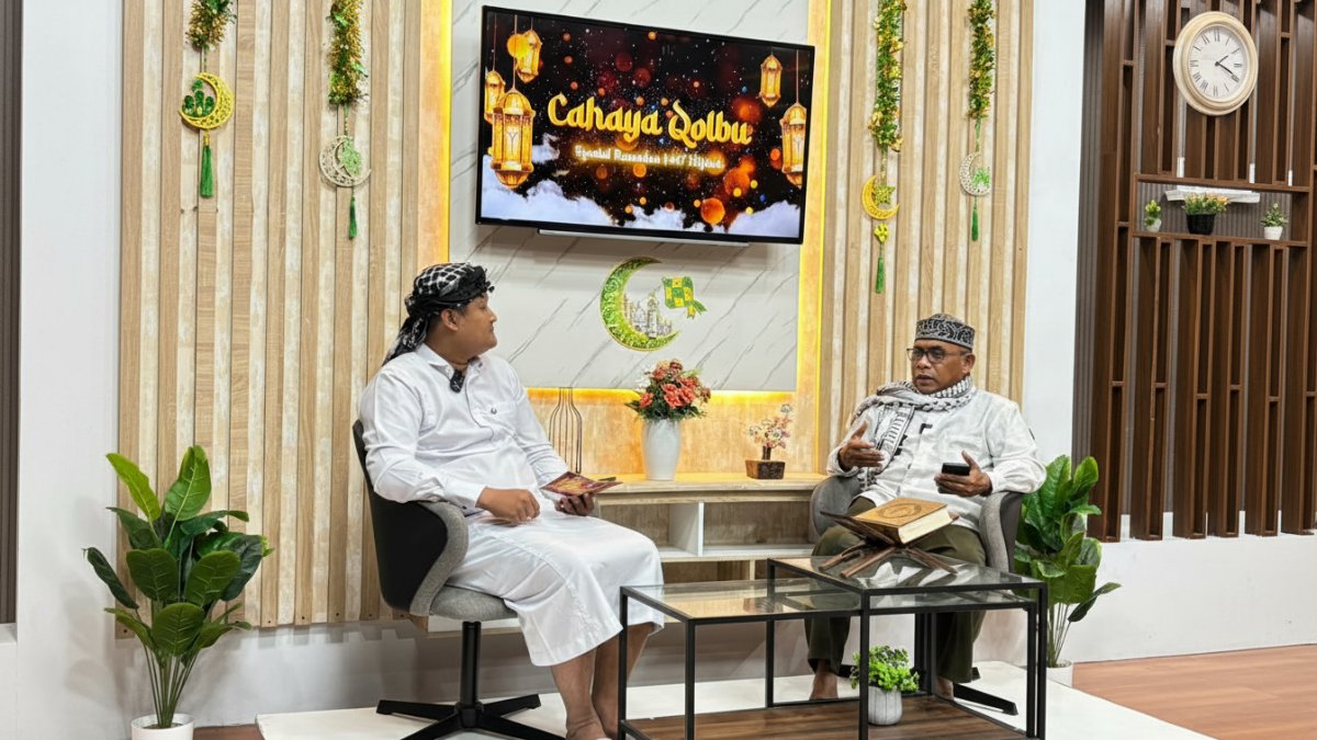 Suasana diskusi dalam program kajian Cahaya Qolbu spesial Ramadan yang membahas hikmah zakat dan dampaknya bagi masyarakat, Selasa (24 Februari 2026).