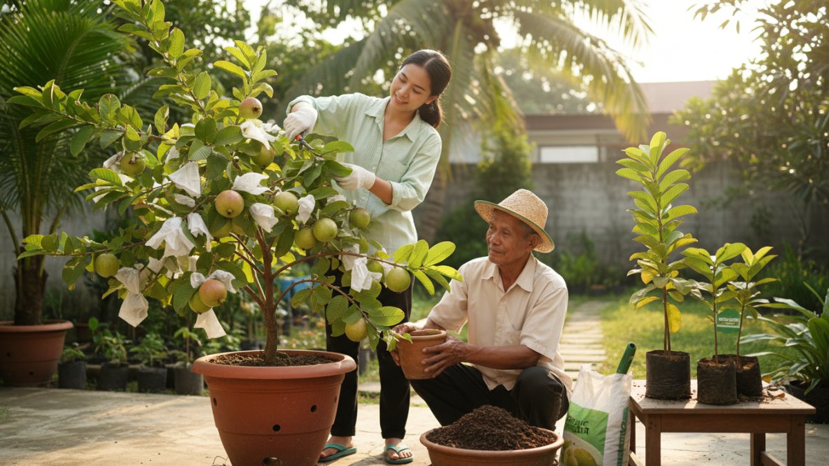 Langkah Teknis Menanam Jambu Biji Agar Cepat Berbuah 