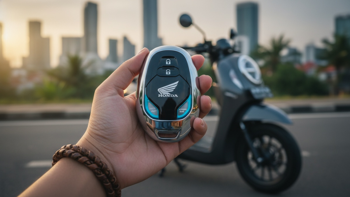  Close up sistem smart key Honda Scoopy 2026. 
