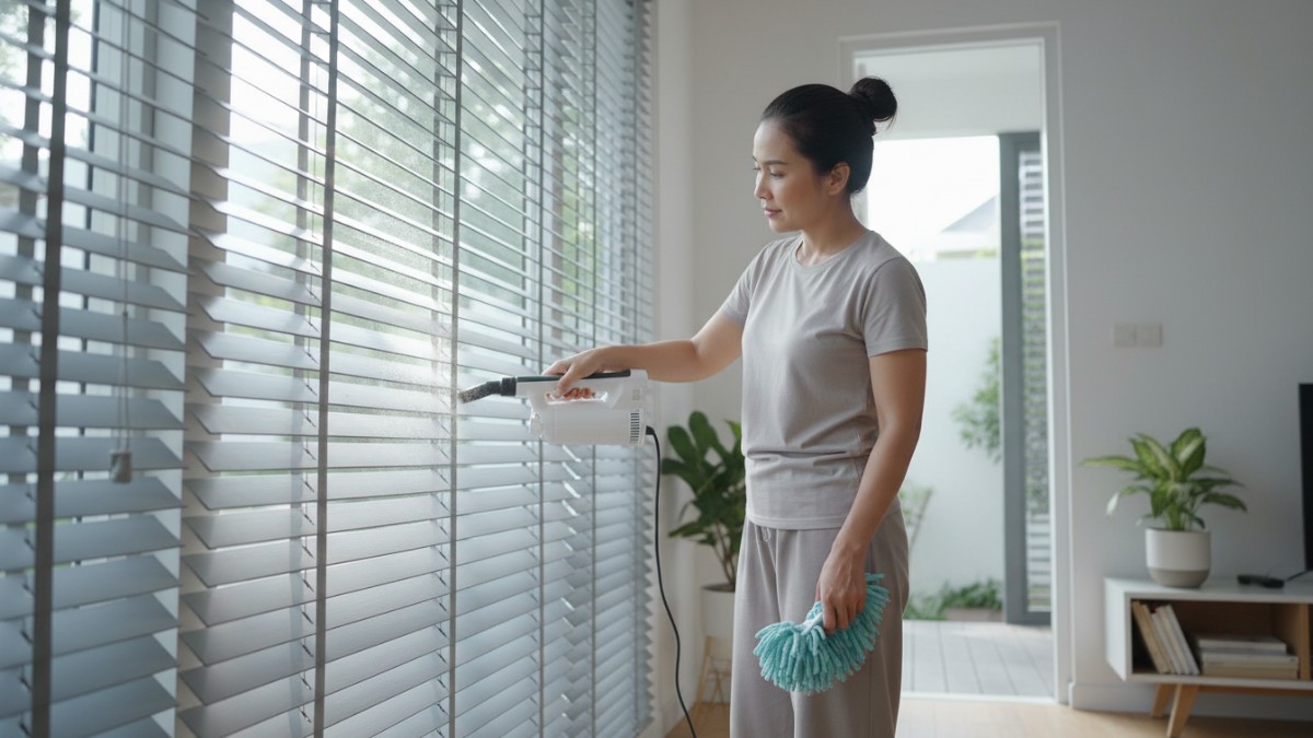 Bersihkan Debu Kering dengan Vacuum atau Kemoceng Mikrofiber
