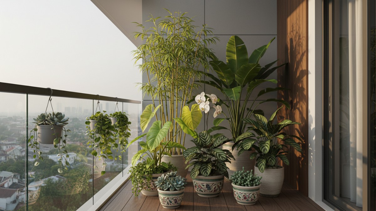 Contoh pot dengan drainase baik dan media tanam porous.