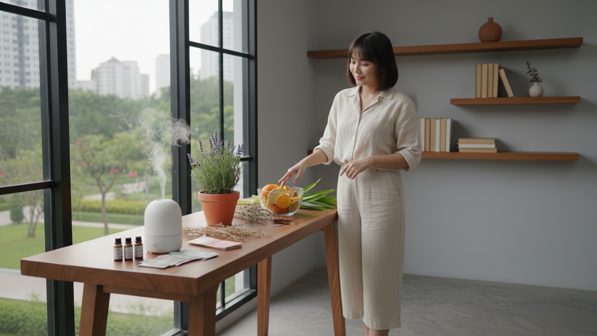 Perbandingan biaya diffuser, tanaman aromatik, dan bahan alami pengharum rumah. 