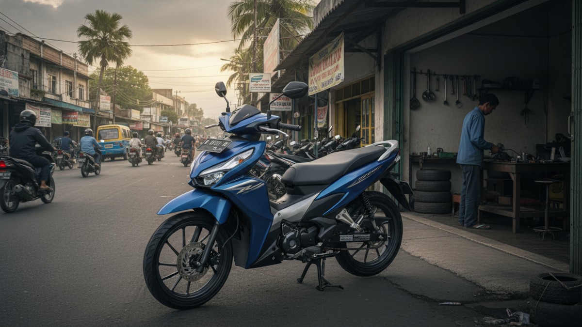 Ilustrasi perbandingan biaya motor bebek dan motor matic.