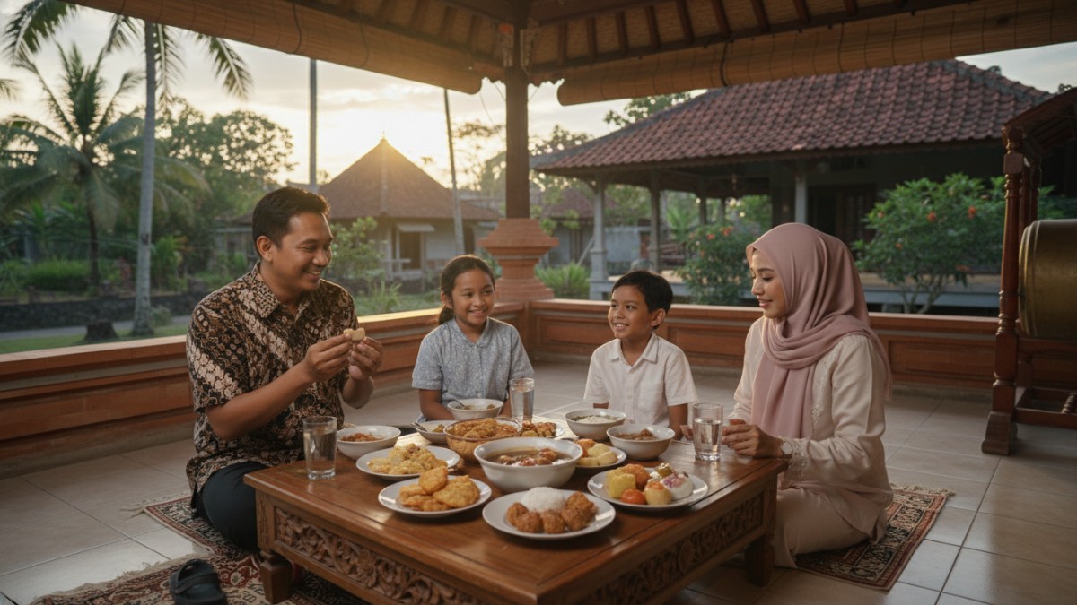 Ilustrasi Muslim menjalankan puasa Syawal dengan suasana tenang, menggambarkan manfaat ibadah sunnah ini bagi kesehatan mental.