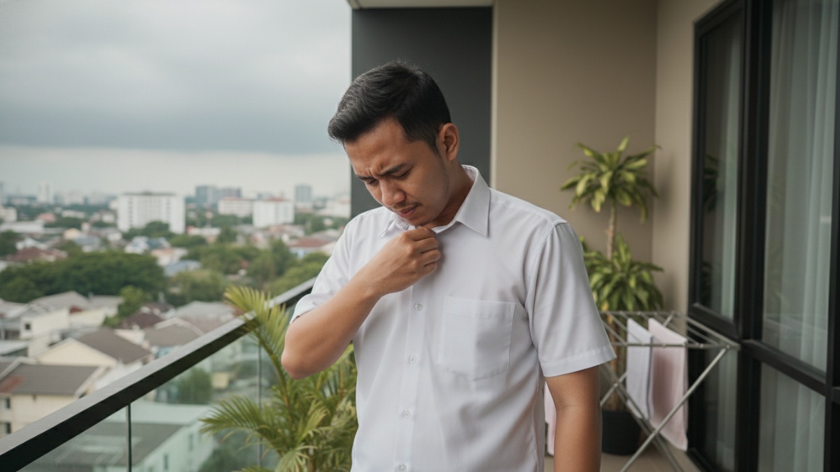 baju yg masih bau keringat