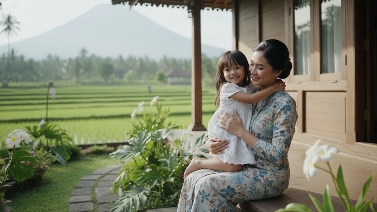 Ilustrasi ibu dan anak yang menggambarkan pentingnya amanah orang tua menjaga dan melindungi anak dari segala bentuk eksploitasi.