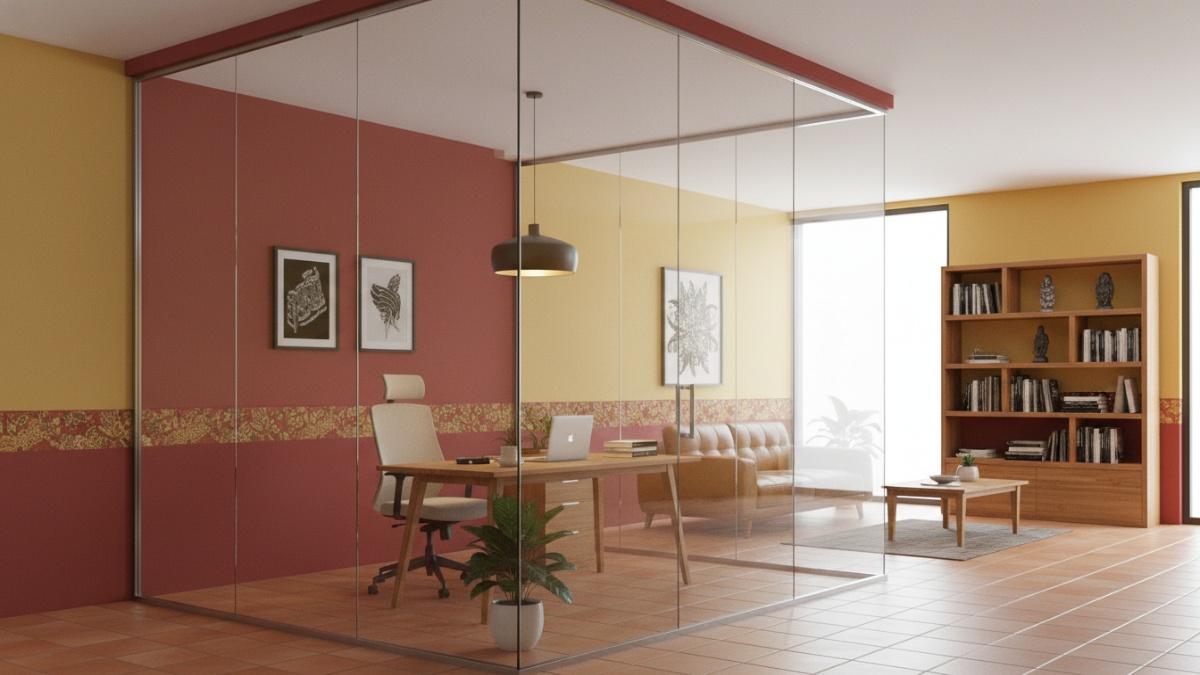 Model Compact Glass Office