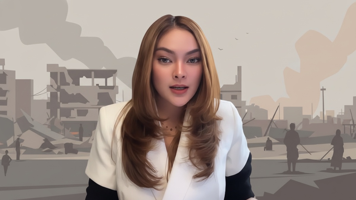Tenaga Ahli Utama Kantor Staf Presiden (KSP) Ulta Levenia memaparkan isi 20 poin proposal yang disusun Board of Peace (BoP)